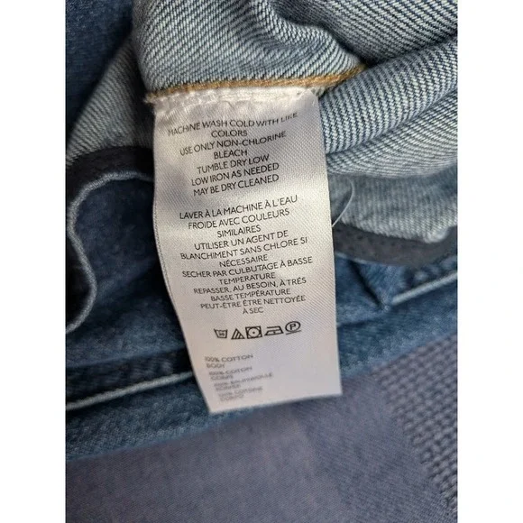 We The Free High Roller Denim Overalls Womens M Boho Relaxed Comfy Jumpsuit Cute - Picture 11 of 12